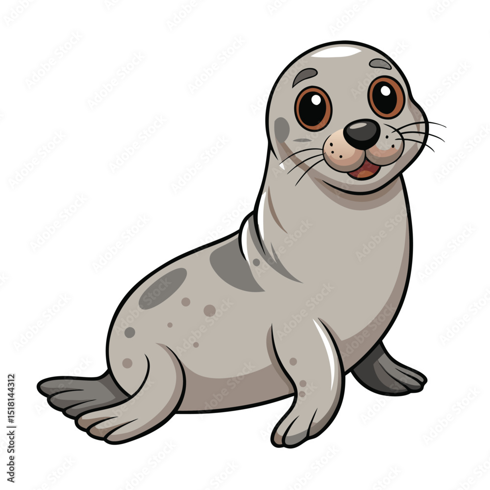 Fototapeta premium seal carton vector
