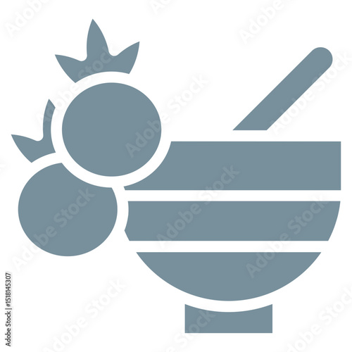 Cranberry Sauce Vector Icons