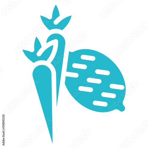 Fall Vegetables Vector Icons