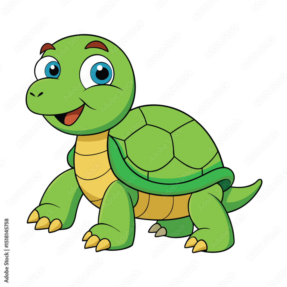 Fototapeta premium funny turtle cartoon