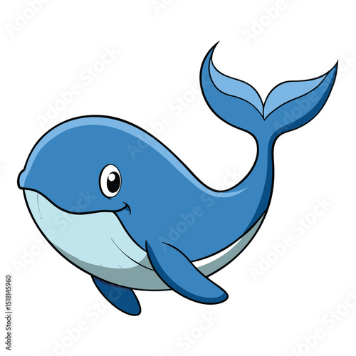 blue whale cartoon