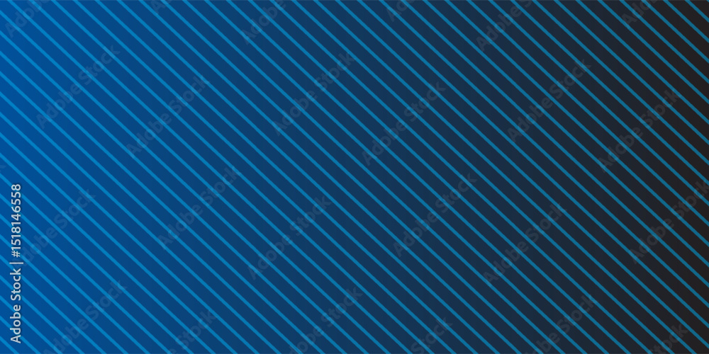 Fototapeta premium Blue Gradient with Diagonal Lines - Abstract Background Design