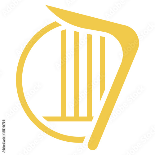 Irish Harp Vector Icons