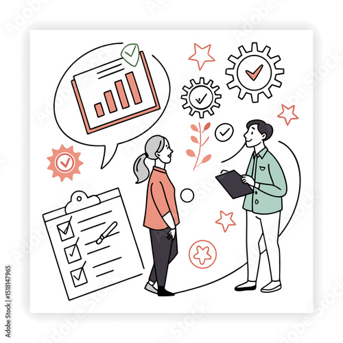 HR and Employee Management Doodle pack