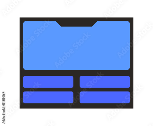 Quiz and game show template. Question and answers design.