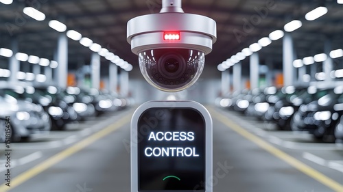 Smart Access Control System with Surveillance Camera in Modern Parking Facility