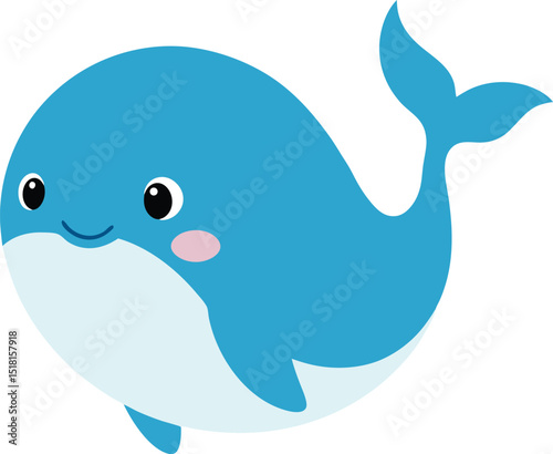 whale icon clipart vector on transparent background