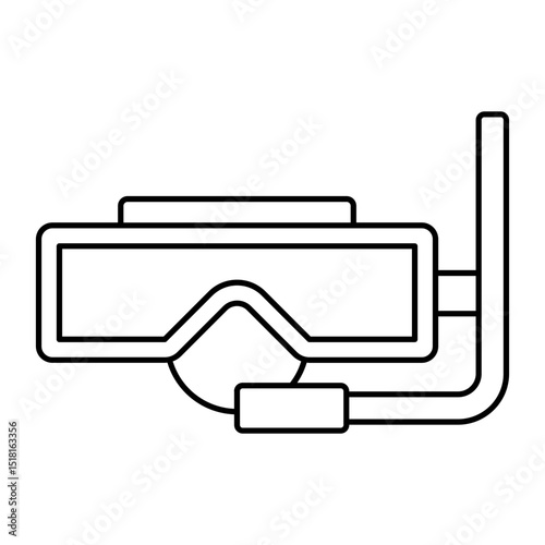 Snorkel outline icon