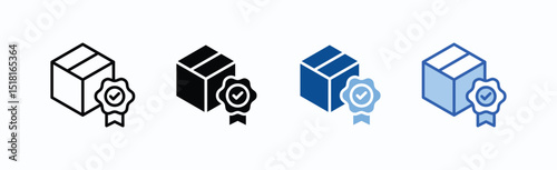 Standart Product Icon Sheet Multiple Style Collection Isolated Vector