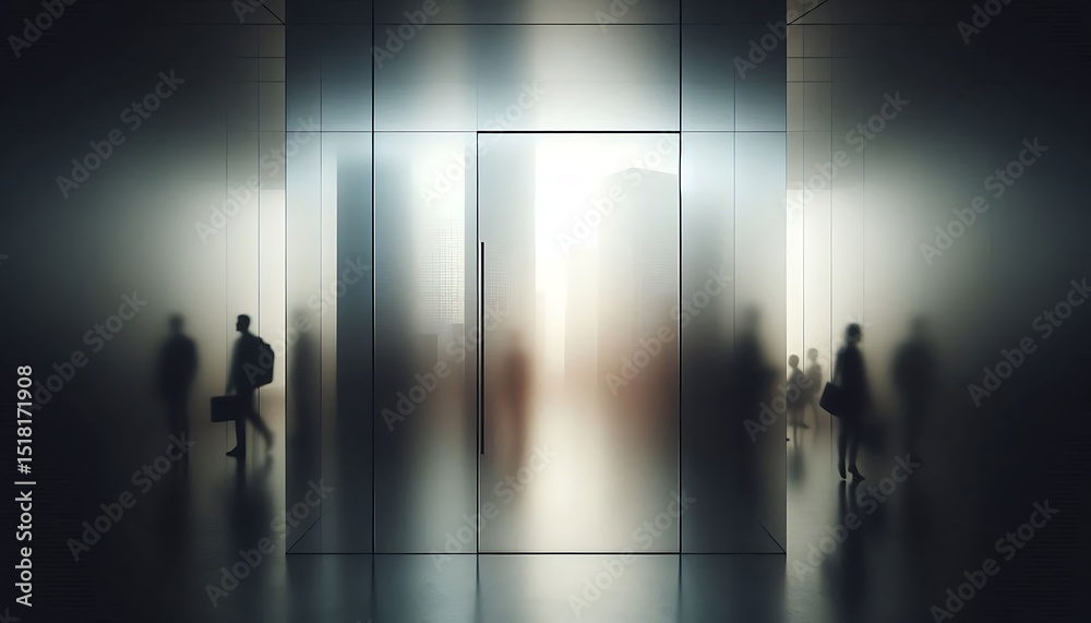 Fototapeta premium Frosted Glass Panels Obscurity Abstract