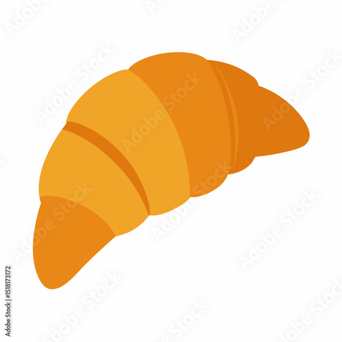 croissant isolated on white background