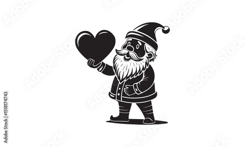 Heartwarming Santa with a Valentine Twist