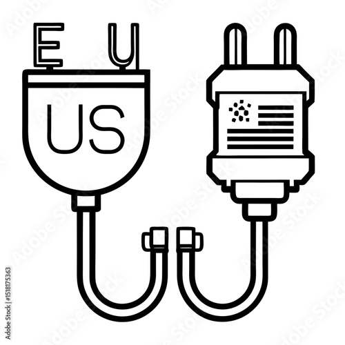 US & EU Plug Types Side-by-Side