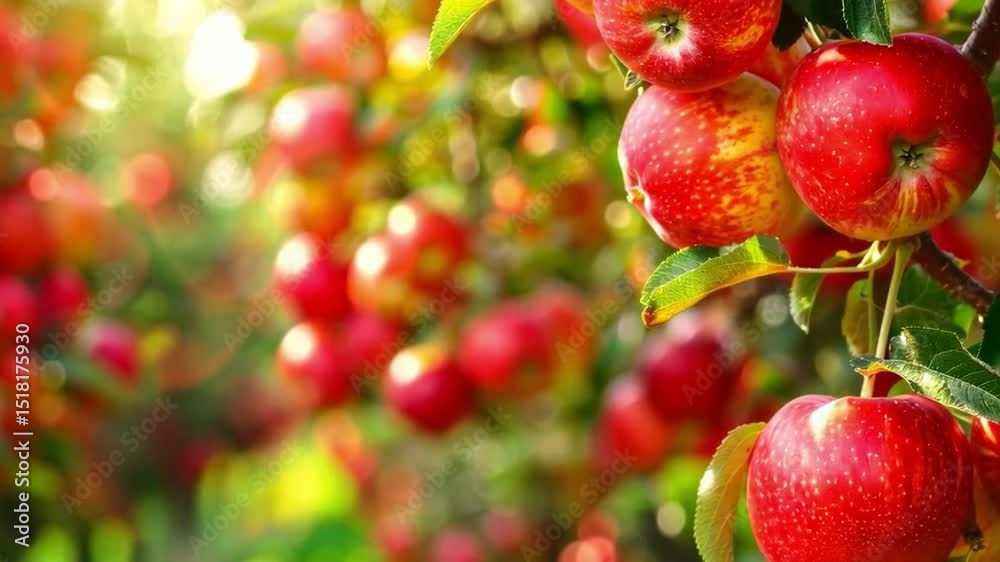 Apples on a tree in an orchard, background for cooking blogs and healthy eating ads.
Apples on a tree in an orchard, background for cooking blogs and healthy eating ads.