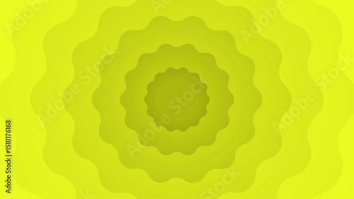 Seamless Yellow Abstract Background Animation with Glowing Ripple Lines