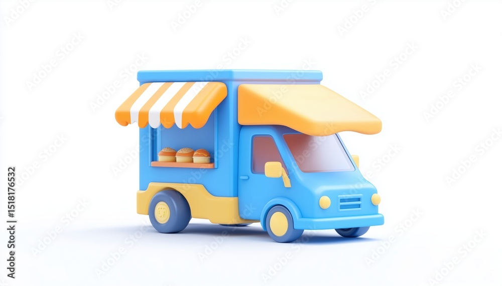 Obraz premium Order Food Easily With The On Delivery Mobile App: A Blue-Themed E-Commerce Platform With A Fresh Perspective