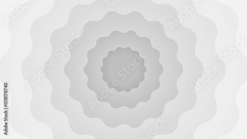 Seamless White Grey Abstract Background Animation with Glowing Ripple Lines