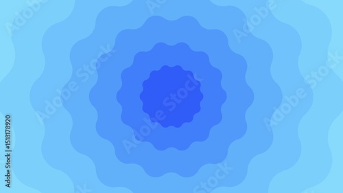 Seamless Blue Abstract Background Animation with Glowing Ripple Lines