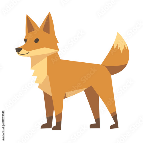 Fox illustration animal style vector