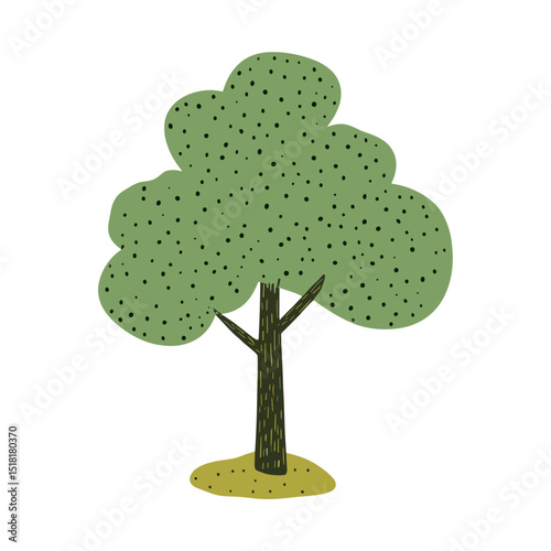 Tree green art illustration vector