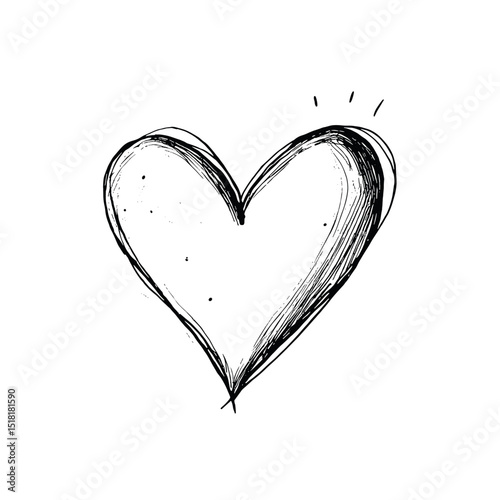 Heart illustration drawing sketch vector