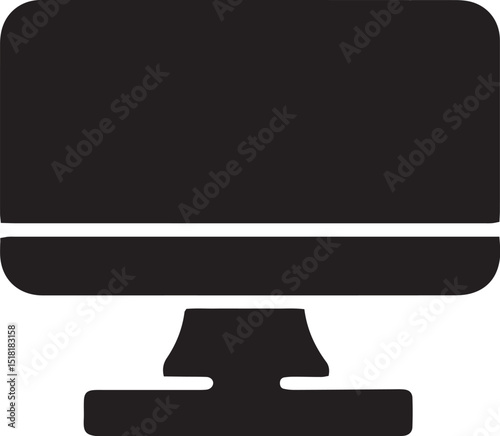 computer monitor vector illustration
