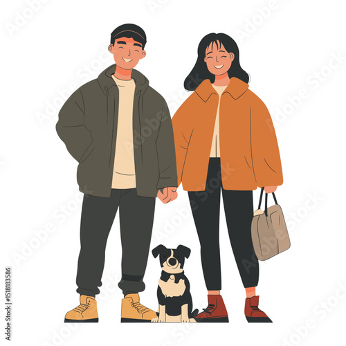 Family illustration clothing person vector