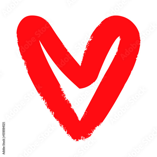 Heart icon illustration symbol red vector