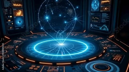 Astro navigation system scanning and projecting star coordinates