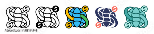 Foreign Trade Barriers multiple icon