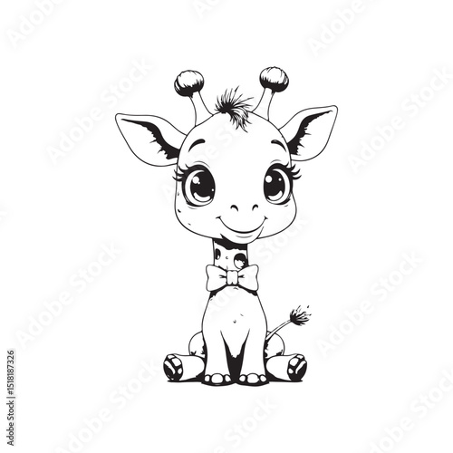 Cute Animal Adventures: Printable Coloring Book for Kids & Toddlers