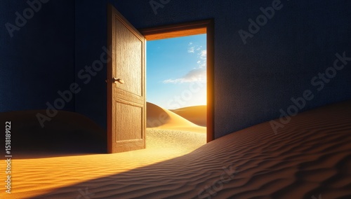 Open Door to a Desert Sunrise