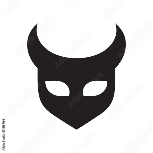 Black bull mask design for themed events
