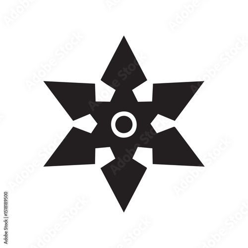 Unique design featuring a black star and red center