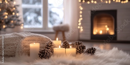Cozy Christmas Interior Scene