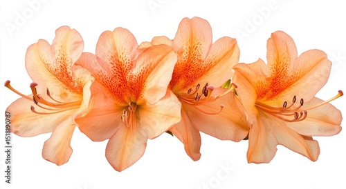 Peachy Azaleas in Bloom