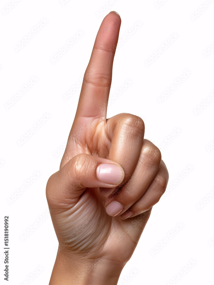 Human Hand Pointing Upward Human Hand Pointing Upward