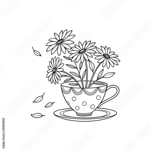 Botanical Bliss: Elegant Flower Coloring Pages for Relaxation & Creativity