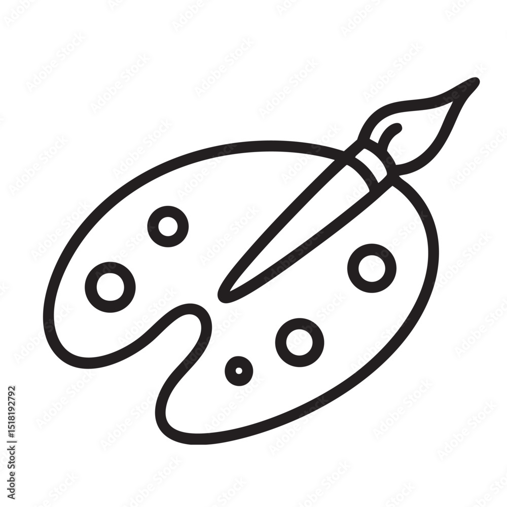 Obraz premium Creative art tools for painting and artistic expression
