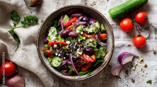 Delicious Greek Salad Recipe: Vibrant Colors and Fresh Ingredients