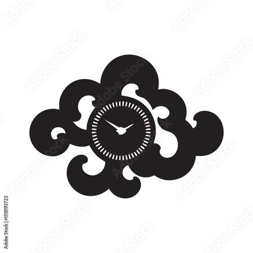 Cloud shaped clock design for modern decor and timekeeping