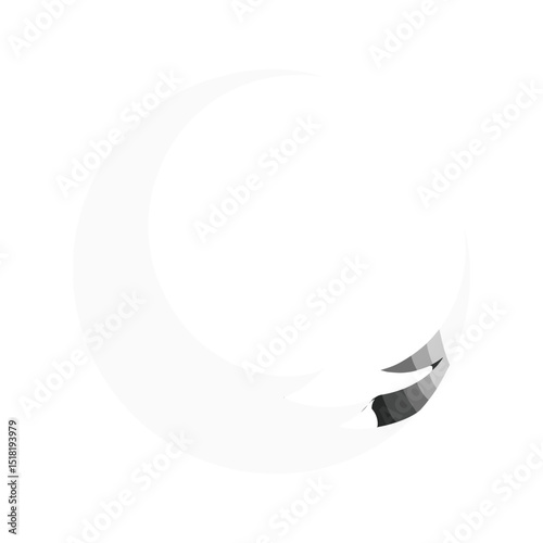 Loading minimalist background night vector
