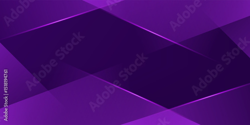 Modern abstract background, Polygon elegant purple background vector for presentation business banner or web background EPS 10