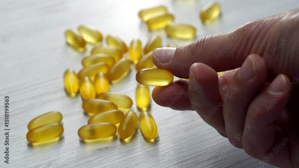 capsules omega 3 large plan.
A person uses vitamins and fish oil to improve health and digestion.
Useful vitamins with minerals.
Fish oil in capsules.
Capsules, vitamins, treatment, health, fish