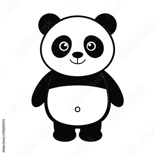 panda vector carton