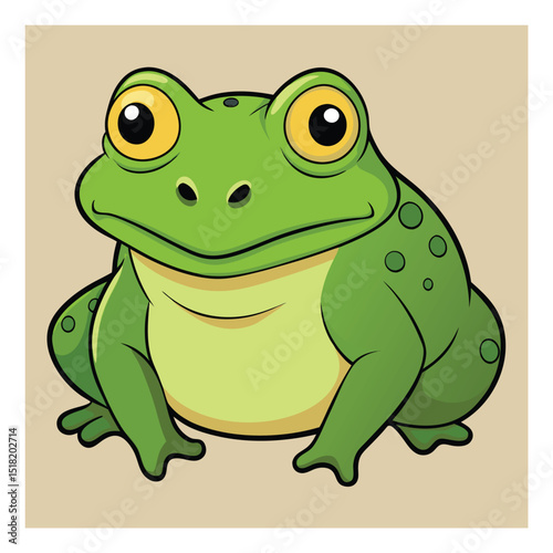 green frog cartoon