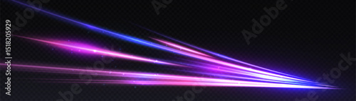 Abstract light flow of motion dynamics in bright colorful colors. For visual effects on the topic of speed and high-tech interfaces.