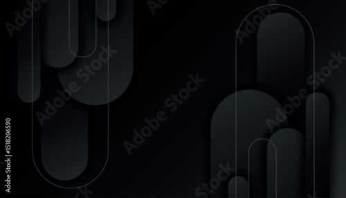 abstract black shapes background design