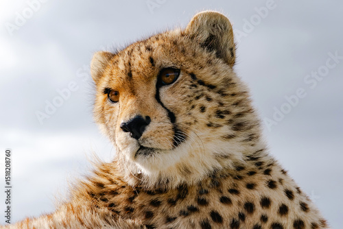 cheetah close-up portrait, head shot