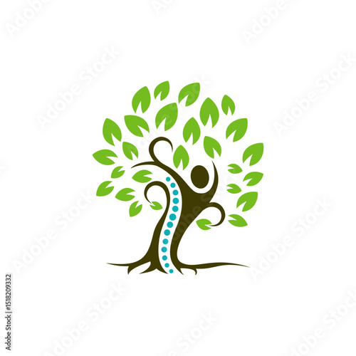 Chiropractic Tree and Spine Logo